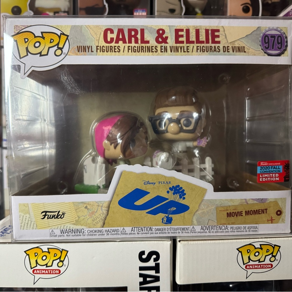 Carl and ellie funko pop comes